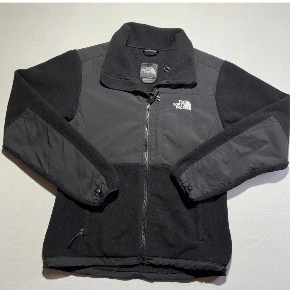 The North Face Denali Polartec Fleece Jacket Black Womens Medium Full Zip ANLP
